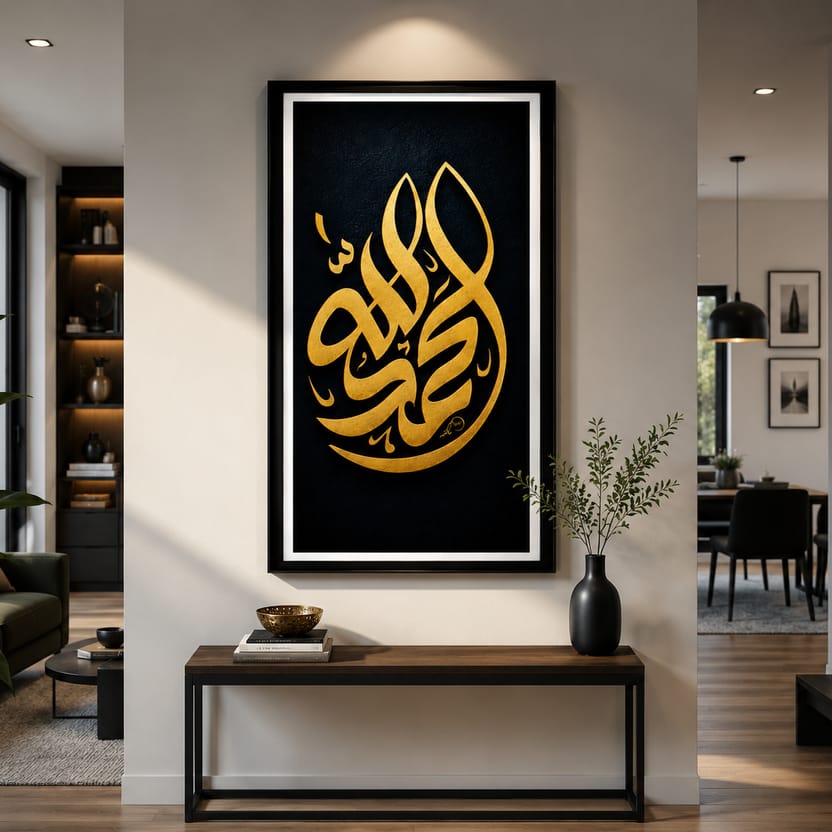 ✨ Islamic Wall Art – Alhamdulillah | Premium 3D Look
